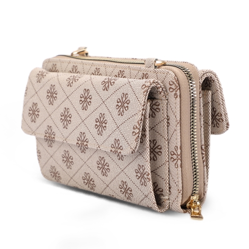 3A44 Kadın Çapraz Çanta Bej - 3