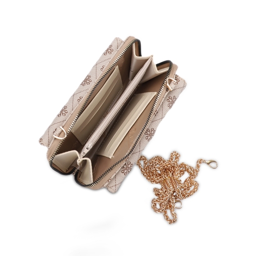 3A44 Kadın Çapraz Çanta Bej - 5