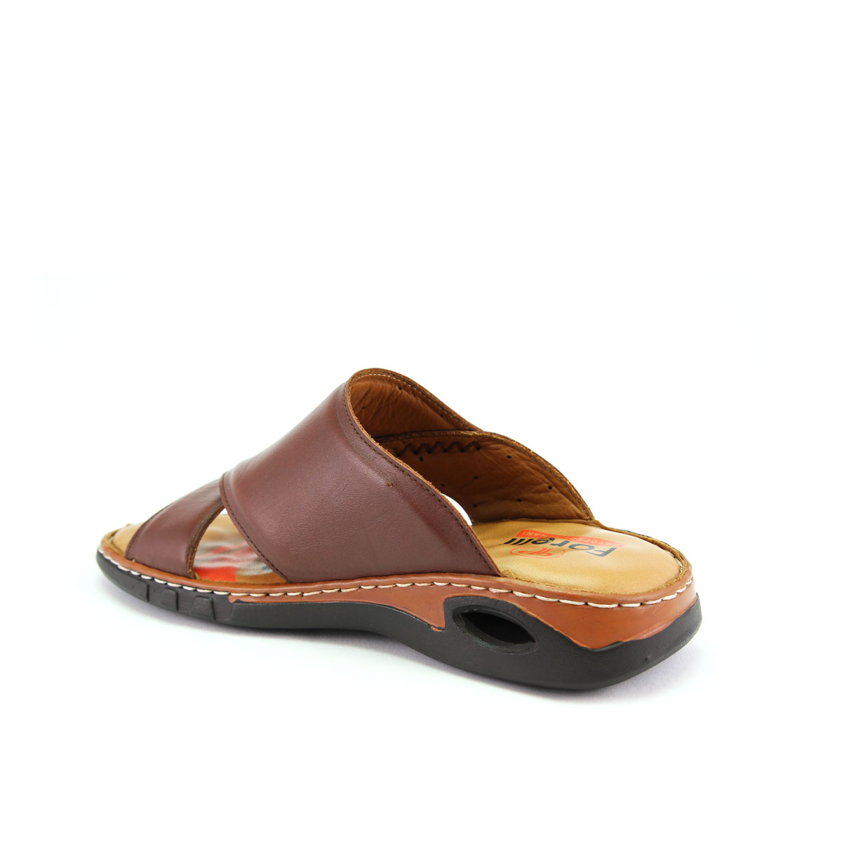 TUNA-G Erkek Deri Terlik Kahve - 3