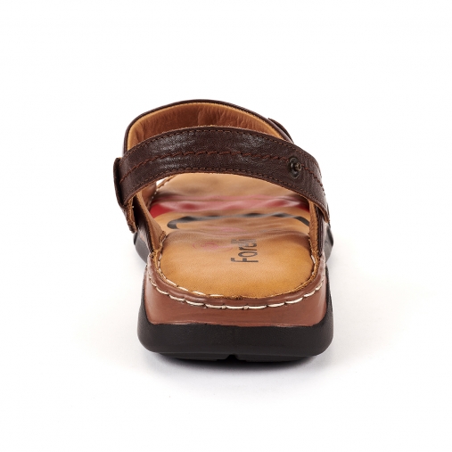 URAL-G Erkek Deri Sandalet Kahve - 3