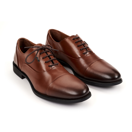 AYER-G Erkek Deri Ayakkabı Taba - Forelli (1)