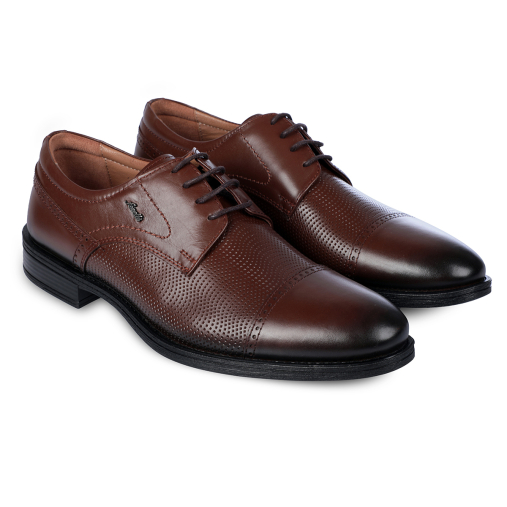 LUCAS-G Erkek Deri Ayakkabı Kahve - 3