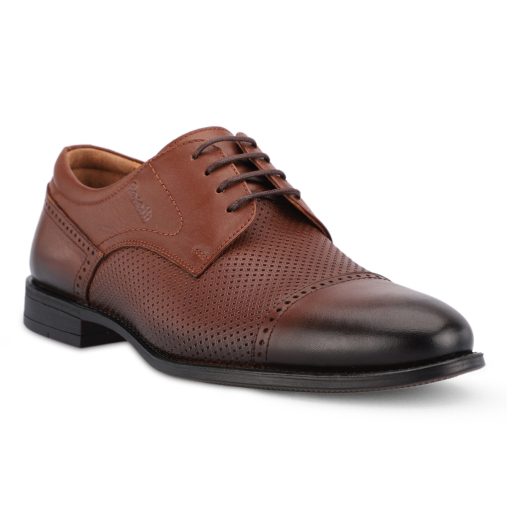 LUCAS-G Erkek Deri Ayakkabı Taba 