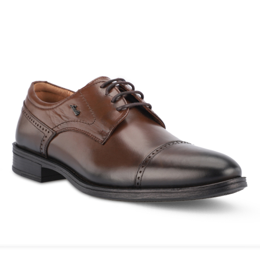 MERA-G Erkek Deri Ayakkabı Kahve - Forelli