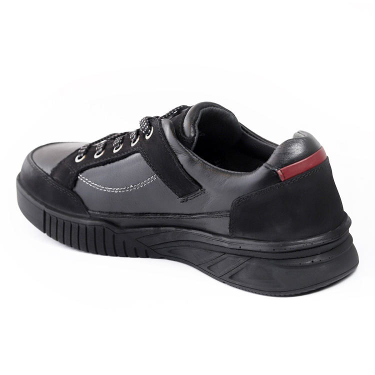 SWIFT-H Erkek Deri Ayakkabı Siyah - Forelli (1)