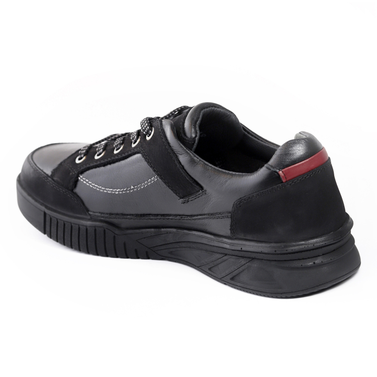 SWIFT-H Erkek Deri Ayakkabı Siyah - Forelli (1)