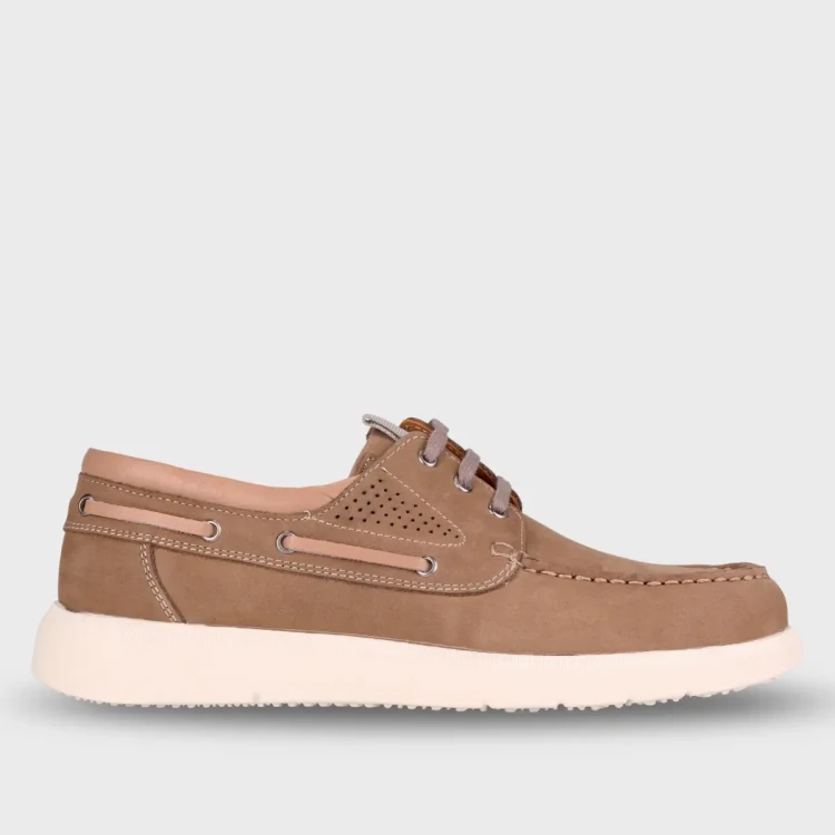 DROGO-G Erkek Deri Ayakkabı Kum Nubuk - Forelli