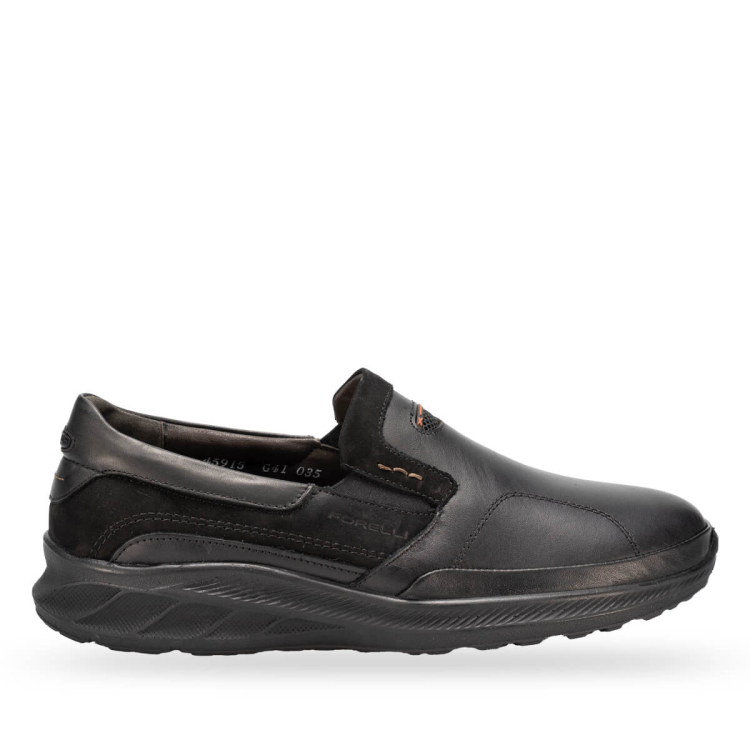 RAY-G Erkek Deri Hallux Ayakkabı Siyah - Forelli