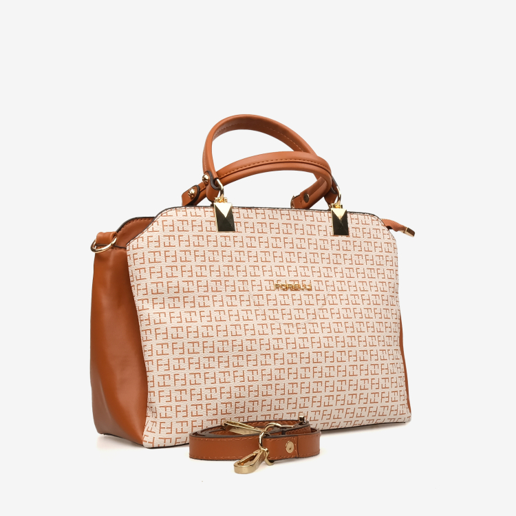 4A08 Kadın El Çantası Bej - (1)