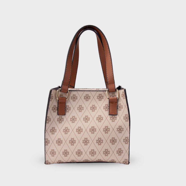 4B03 Kadın El Çantası Bej - (1)