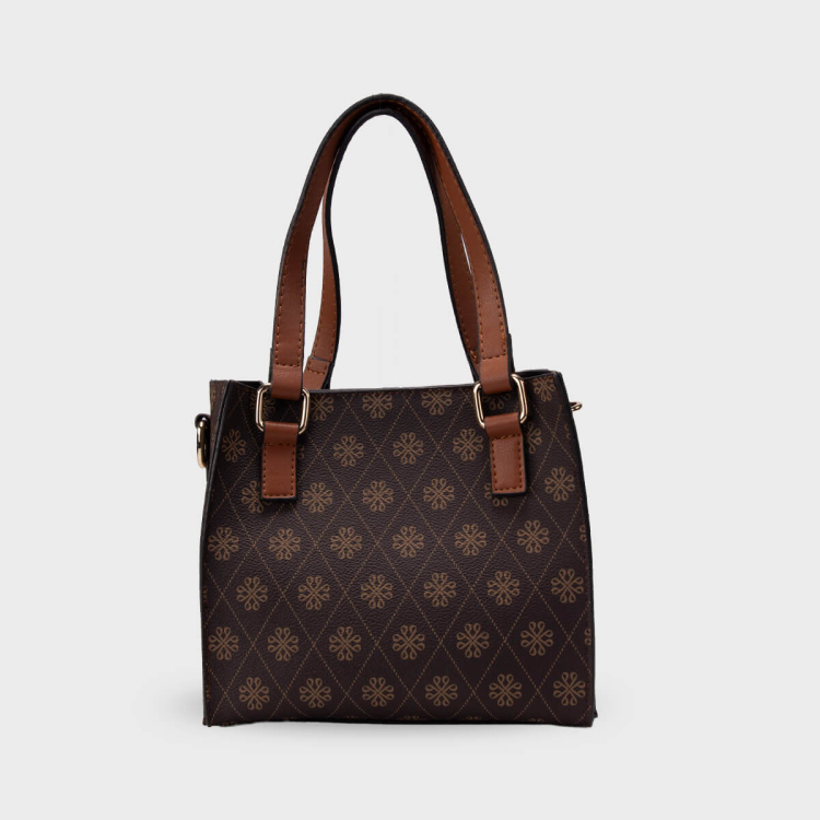 4B03 Kadın El Çantası Kahve - (1)