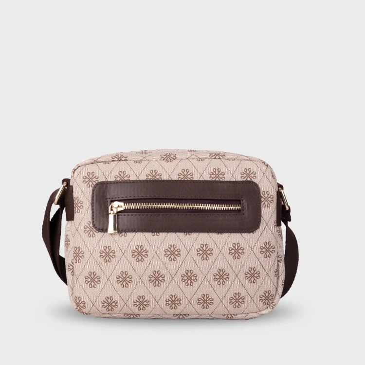 4B36 Kadın Çapraz Çanta Bej - (1)