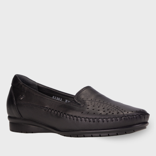 TERESA-G Kadın Deri Ayakkabı Siyah - Forelli (1)