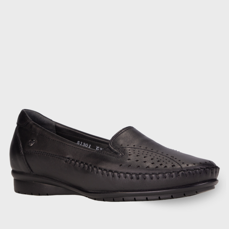 TERESA-G Kadın Deri Ayakkabı Siyah - Forelli (1)