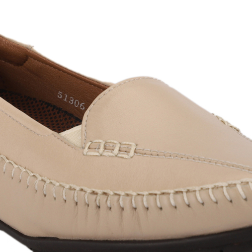 MARLA-G Kadın Deri Ayakkabı Bej - 4