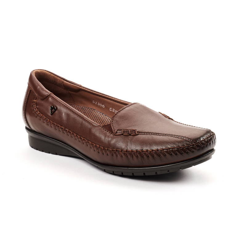 MARLA-G Kadın Deri Ayakkabı Taba - Forelli