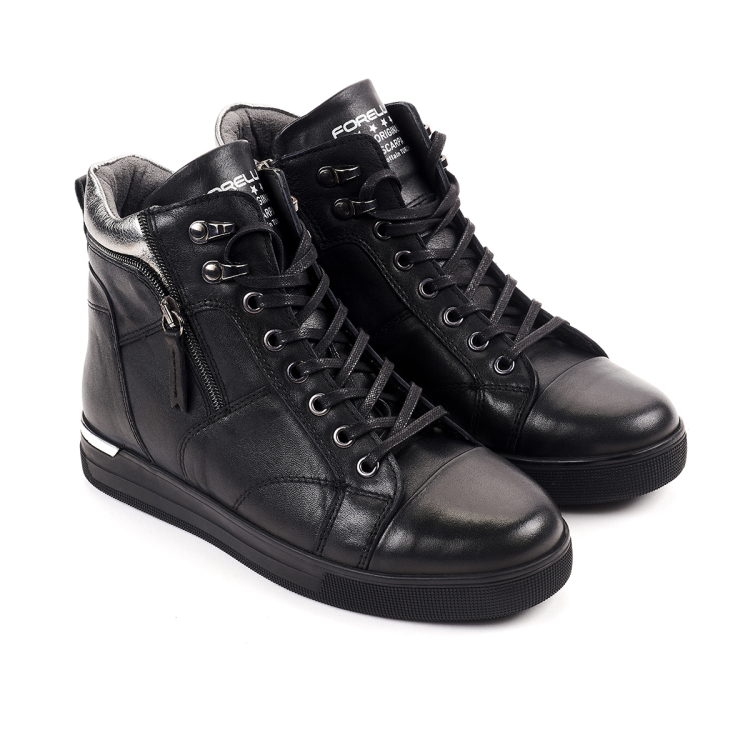 LEWA-G Kadın Deri Bot Siyah - Forelli (1)