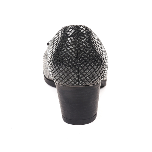 DANIL-G Kadın Deri Ayakkabı Siyah Baskılı - 3