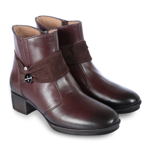 57252-G Kadın Deri Bot Kahve - 2