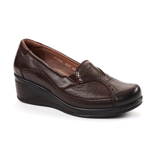 ROSA-G Kadın Deri Ayakkabı Kahve 