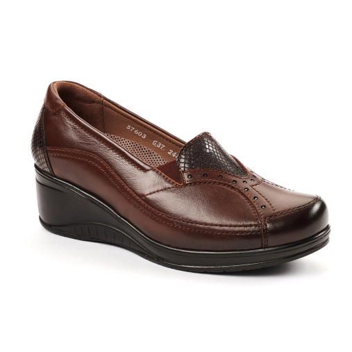 ROSA-G Kadın Deri Ayakkabı Taba 