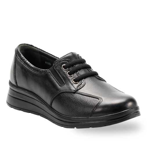 VENDY-H Kadın Deri Hallux Ayakkabı Siyah - 4