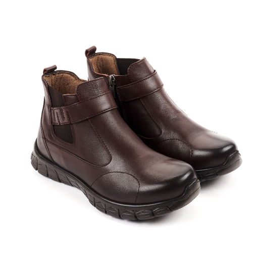 Forelli 61051-G Kısa Bot Kadın Deri Ayakkabı Kahve - 2