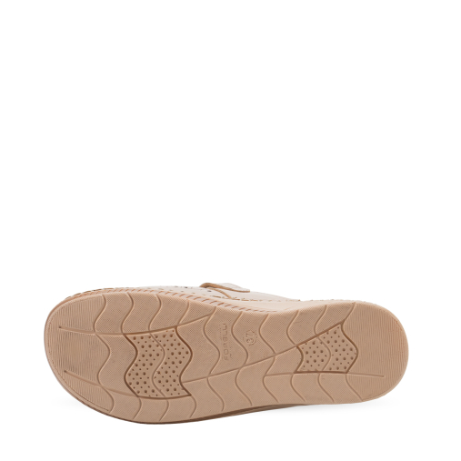 CARY-H Kadın Deri Terlik Bej - 4