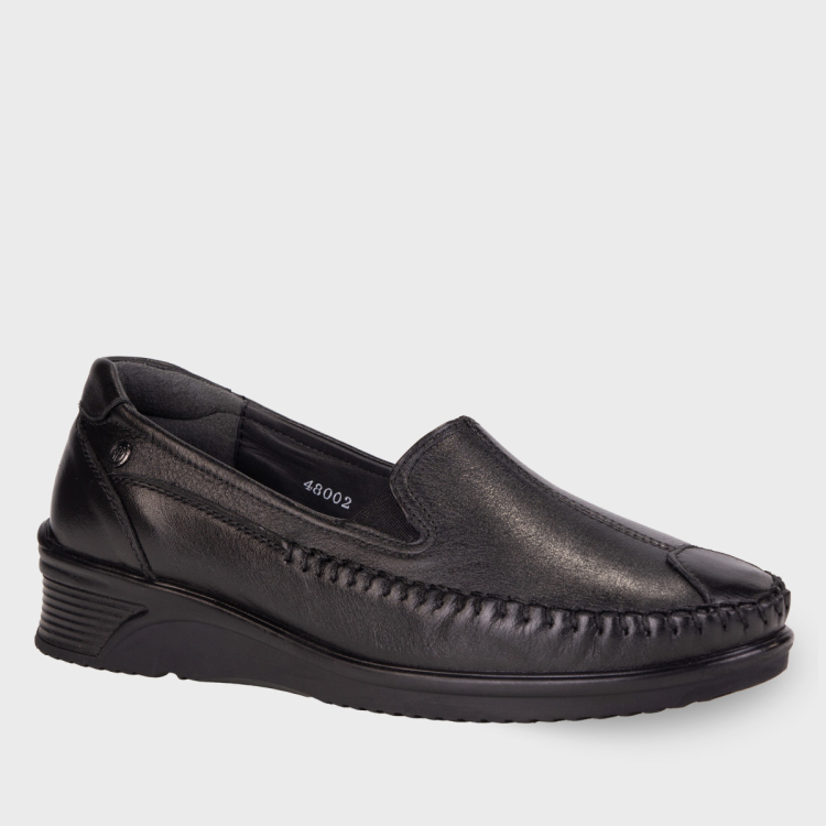 AMELIA-G Kadın Deri Ayakkabı Siyah - Forelli (1)