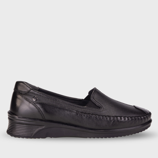 AMELIA-G Kadın Deri Ayakkabı Siyah - Forelli (1)