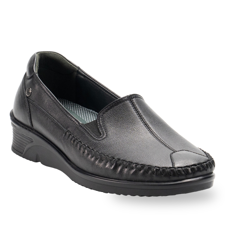 AMELIA-G Kadın Deri Ayakkabı Siyah - Forelli (1)