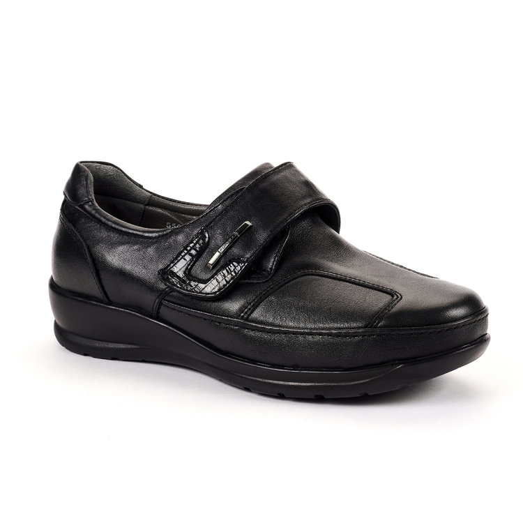 ANNA-K Kadın Deri Hallux Ayakkabı Siyah - Forelli