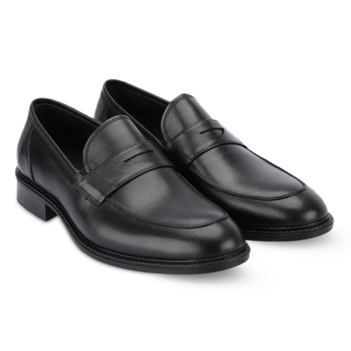 ASTORA-G Erkek Deri Ayakkabı Siyah - Forelli (1)