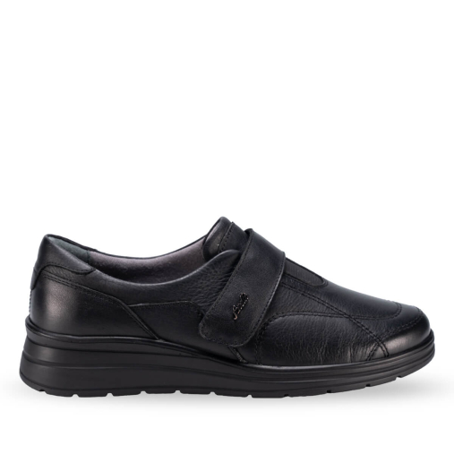 AVILLA-H Kadın Deri Hallux Ayakkabı Siyah - Forelli