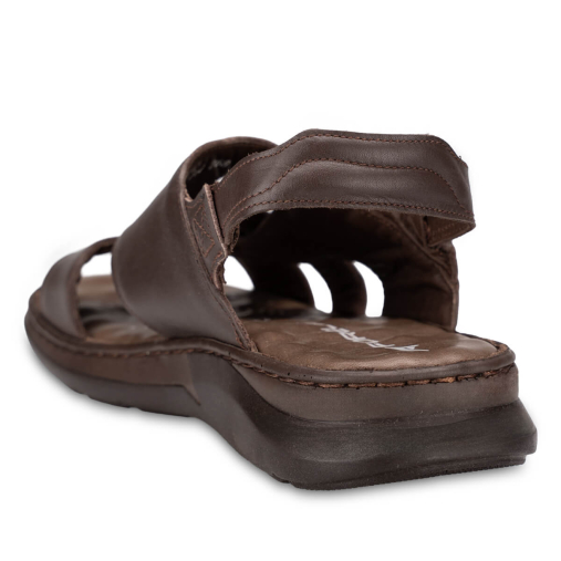 BERKAY-G Erkek Deri Sandalet Kahve - 5