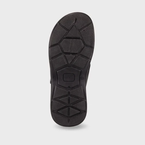 BERKE-G Erkek Deri Terlik Siyah - 4