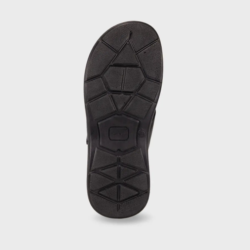 BERKE-G Erkek Deri Terlik Siyah - 4