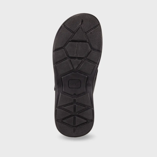 BERKE-G Erkek Deri Terlik Siyah - 4