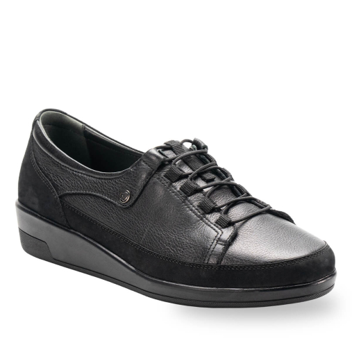 BETY-G Kadın Deri Ayakkabı Siyah - Forelli (1)