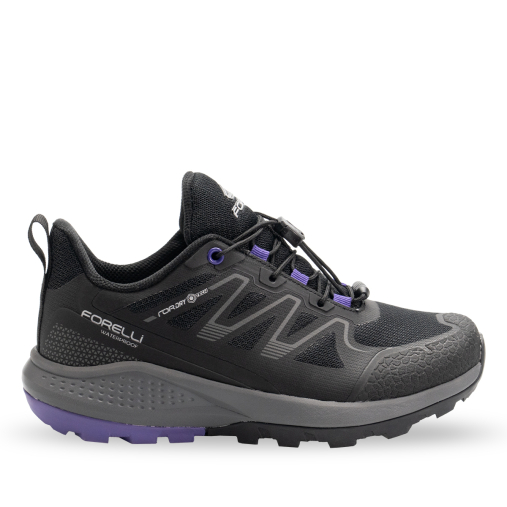 BEYGE Kadın Waterproof Ayakkabı Siyah-Mor - Forelli