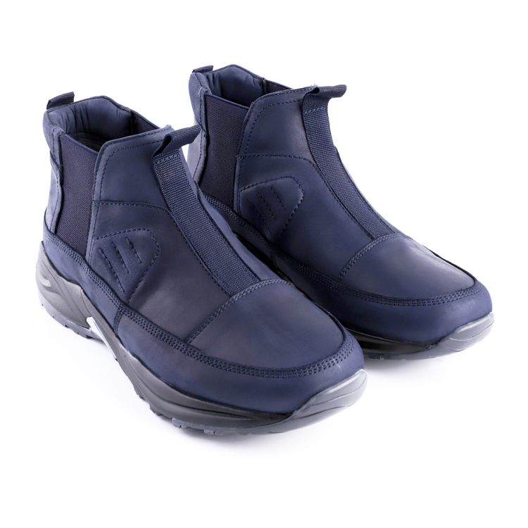 BLITZ-G Erkek Deri Bot Lacivert - Forelli (1)