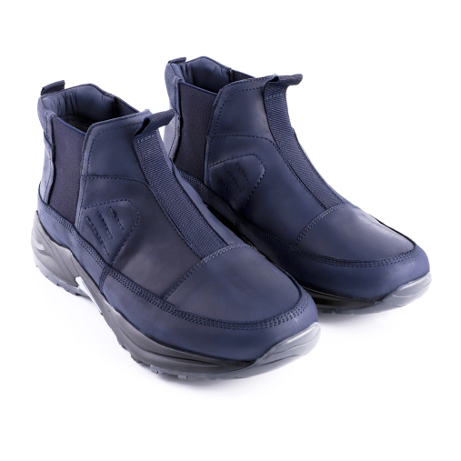 BLITZ-G Erkek Deri Bot Lacivert - Forelli (1)
