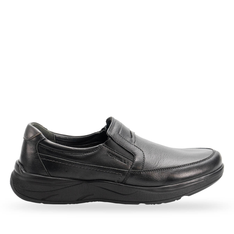 BOR-H Erkek Deri Ayakkabı Siyah - Forelli