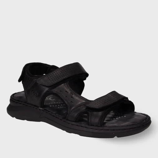 Forelli BRUCE-G Comfort Erkek Sandalet Siyah Nubuk - 2