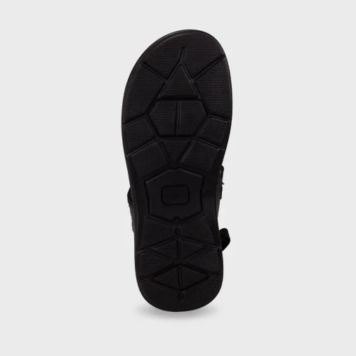 Forelli BRUCE-G Comfort Erkek Sandalet Siyah Nubuk - 4