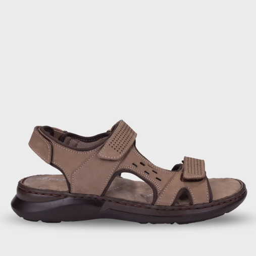 Forelli BRUCE-G Comfort Erkek Sandalet Kum Nubuk 