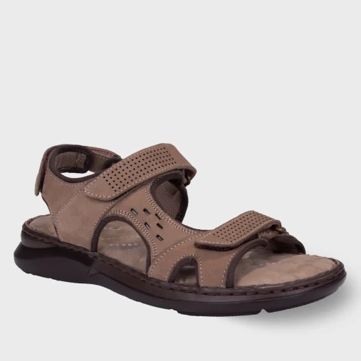 Forelli BRUCE-G Comfort Erkek Sandalet Kum Nubuk - 2