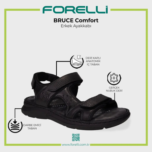 BRUCE-G Erkek Ayakkabı Siyah Titanik - 5