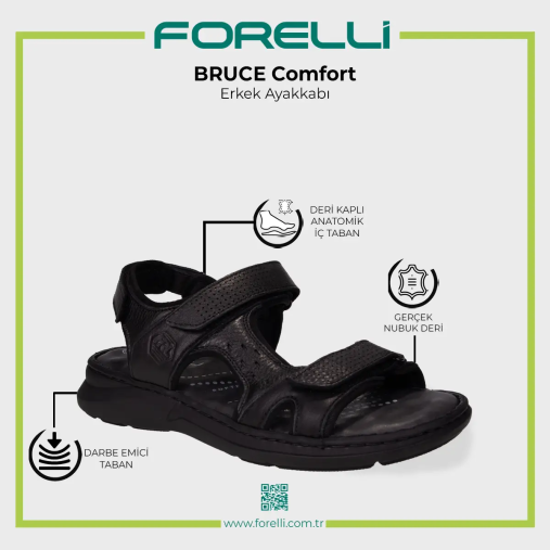 BRUCE-G Erkek Ayakkabı Siyah Titanik - 5