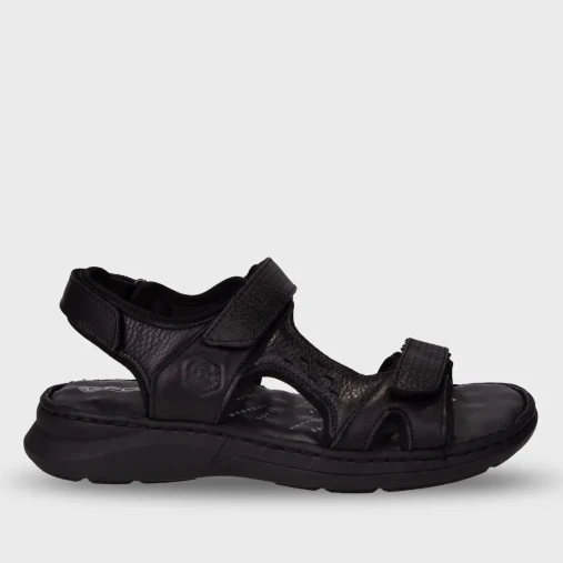 Forelli BRUCE-G Comfort Erkek Sandalet Siyah Titanik - 1